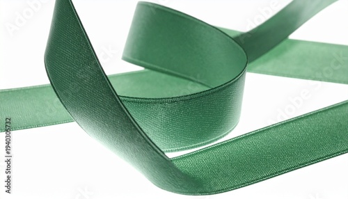 Wallpaper Mural Prompt: Green Satin Ribbon Torontodigital.ca