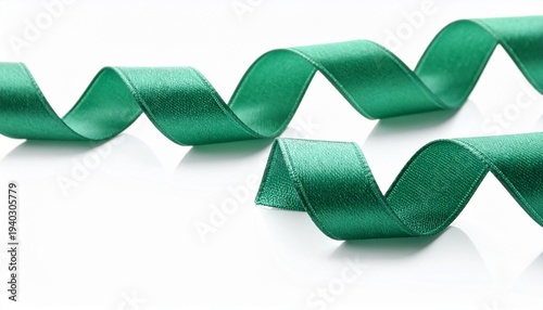 Wallpaper Mural Prompt: Green Satin Ribbon Torontodigital.ca