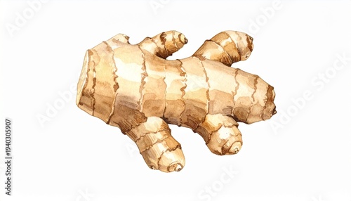 Wallpaper Mural Prompt: Ginger Root Illustration Torontodigital.ca