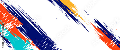 Colorful silhouette style design, grunge. Design concept to celebrate national sports day of badminton and basketball. Sports. vector illsutration