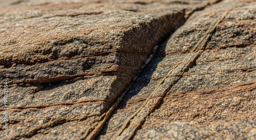 Close-up of Textured Rock Surface with Natural Geological Details