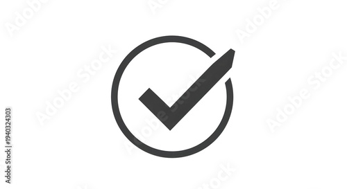 A simple icon of a checkmark in a circle