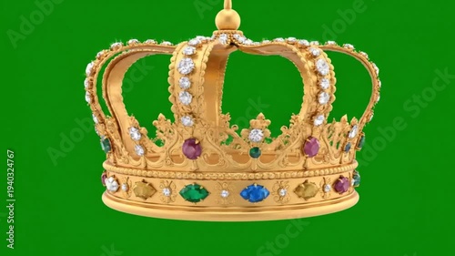 Golden Crown with Gemstones