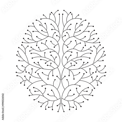 Artificial intelligence digital brain icon isolated on white background. Human brain circuit and cybernetic brain. Icon element for application and web. Vector illustration.