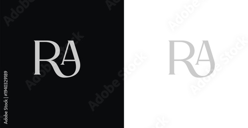 RA logo desing and monogram logo