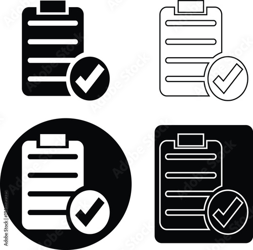 Approved Hardboard Icon – Modern Checkmark Symbol for Apps