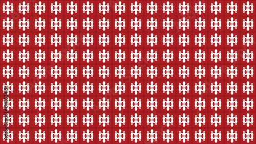 Snowflake motif grid tile seamless pattern perfect for christmas holiday wrapping paper seasonal tablecloth fabric and festive greeting cards