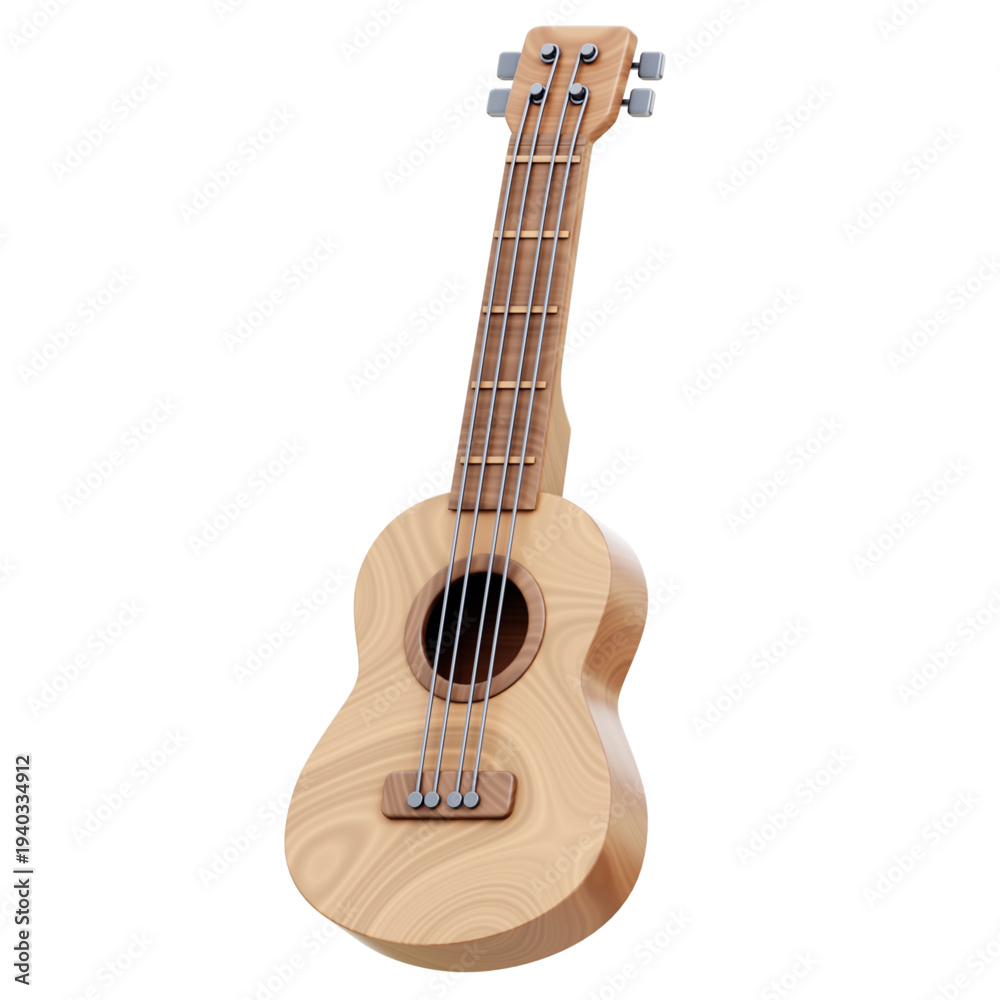 Obraz premium Ukulele: A beautifully crafted ukulele, showcasing the elegance of musical instruments.