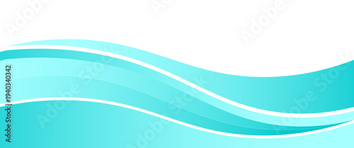 Blue and white business wave banner background. vector eps10