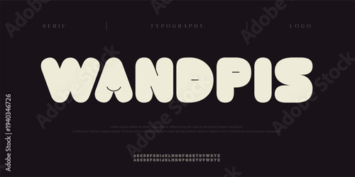 Wandpis, Creative digital abstract scifi modern alphabet fonts. Science fiction typography sport, technology, fashion, digital, future creative logo font. vector illustration
