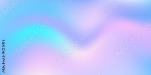 Iridescent holographic foil background pearl gradient shimmer. Pastel pink blue liquid glass light effects. Aurora texture, soft hologram pattern, frost sky, cloud gradient, spring backdrop. Vector