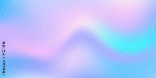 Iridescent holographic foil background pearl gradient shimmer. Pastel pink blue liquid glass light effects. Aurora texture, soft hologram pattern, frost sky, cloud gradient, spring backdrop. Vector
