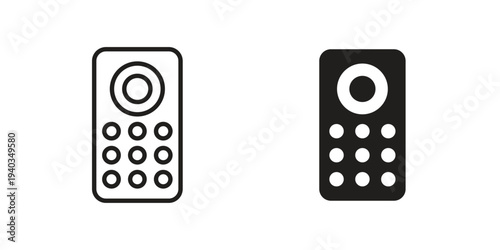 Remote control icon Symbol for App and Web UI Design Vectors