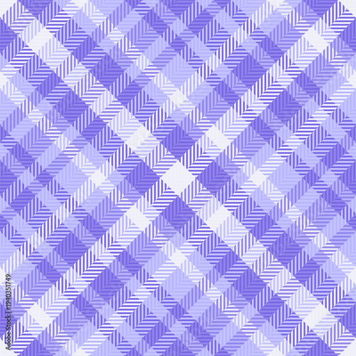 Custom background tartan vector, designer textile pattern plaid. Cotton seamless check texture fabric in light and indigo colors.