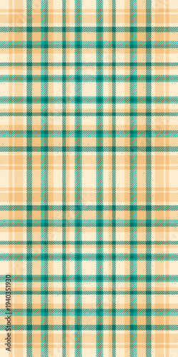 Cell background vector check, herringbone pattern plaid texture. Tape seamless textile fabric tartan in blanched almond and orange colors.