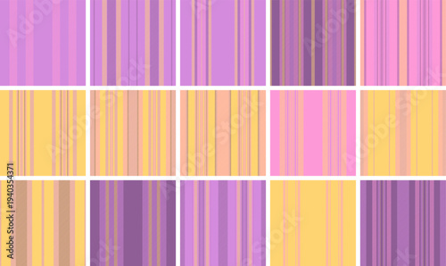 Striped collection for branding and runway campaigns. The pack unifies patterns across collections, digital presentations, and marketing materials. Vector consistency ensures harmony.