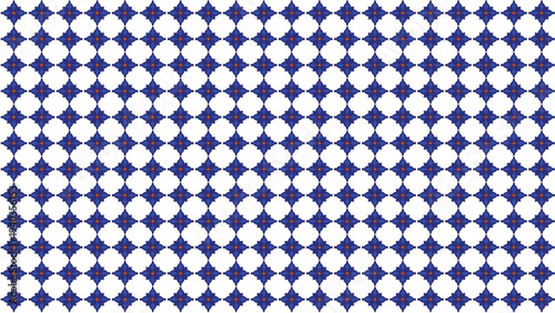 Star motif arranged in a diamond grid formation for use in decorative design projects, textile applications, wallpaper creation, and cultural artwork requiring symmetry, tessellation, and structured r