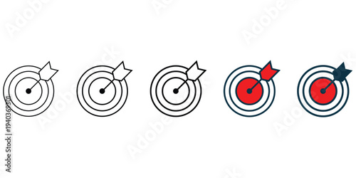 Target icon logo design. goal icon vector. target marketing sign and symbol