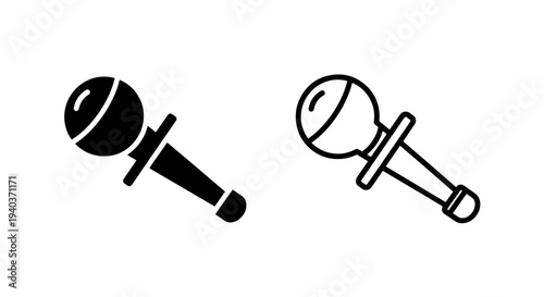 Reporter Handheld Microphone Broadcast Icon