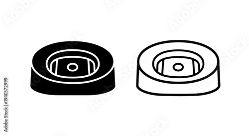 Sports stadium arena icon set for football soccer and event venue design