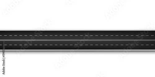 Winding road. Journey traffic curved highway. Road to horizon in perspective. Winding asphalt empty line isolated vector concept