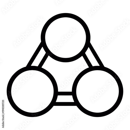 Outline Fidget Spinner UI Icon for App UI