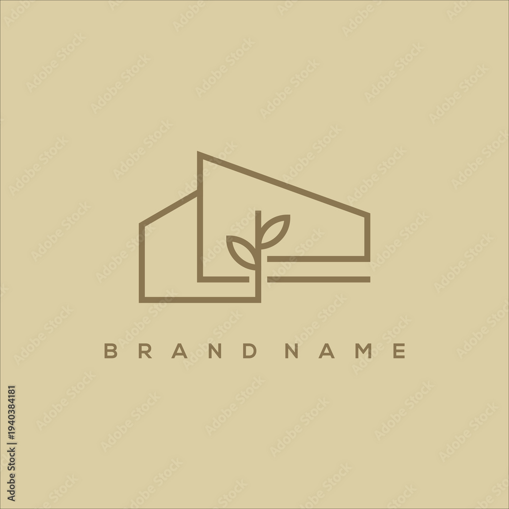 custom made wallpaper toronto digitalEco Friendly Home Leaf Concept Minimalist Vector