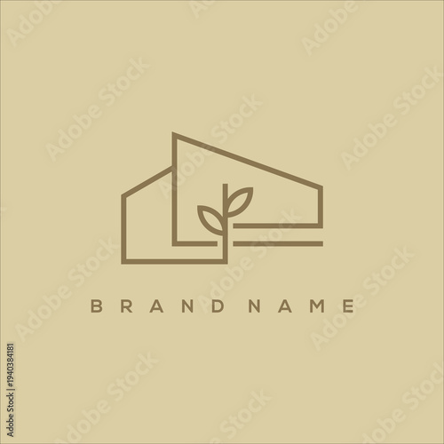 Wallpaper Mural Eco Friendly Home Leaf Concept Minimalist Vector Torontodigital.ca