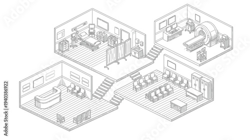 Vector illustration of a residential house architecture project featuring a 3d building construction plan and engineering blueprint sketch for urban home design