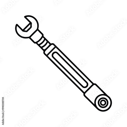 Screwdriver silhouette workshop hand tool illustration