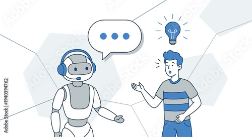 Vector illustration of happy family members and professional business people including a doctor and chef with speech bubbles featuring funny cartoon characters and smiling kids