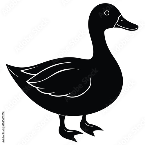 Rubber duck / ducky bath toy flat icon for apps and websites