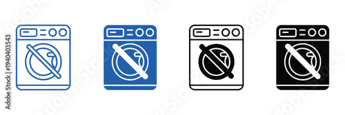Ad Blocker Icons, multiple style vector illustration