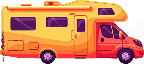 Recreational motorhome offers comfort for camping and travel