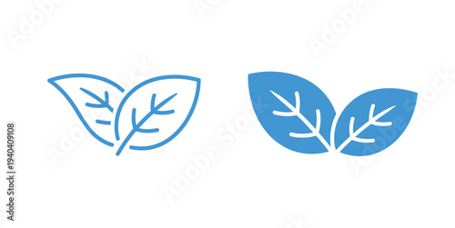 Vegan Icons Symbol Plant-Based Healthy Lifestyle Vector