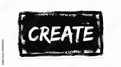 Black Chalkboard with Create Text.