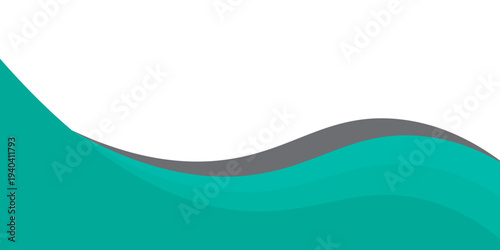 Monochrome Abstract Wave Background With Layered Curves and Minimal Abstract Teal Wave Background With Smooth Curves for Modern Business and Marketing DesignsModern Design for Templates