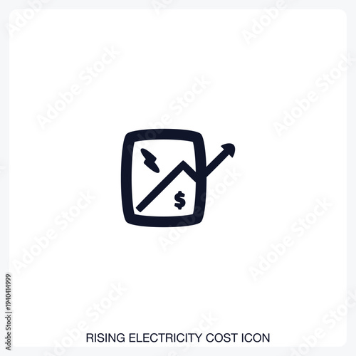 Rising Electricity Cost Icon