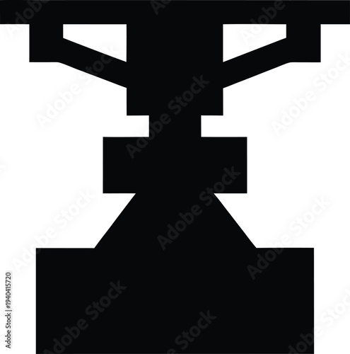 sprinkler head silhouette vector illustration on transparent background