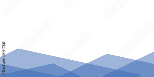 set of Abstract modern blue geometric triangle web banner horizontal design template background