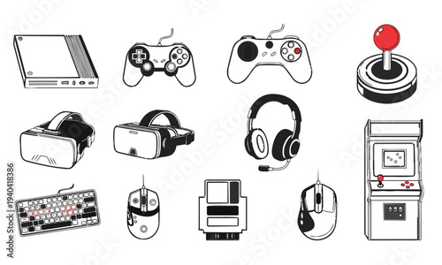 Hardware Tools and Construction Equipment Icons