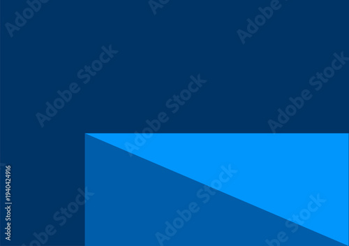 Blue Theme Background with a box shaped stage at the bottom of the background to place the product