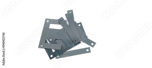 Canvastavla Ferrite core in a transformer on a white background.