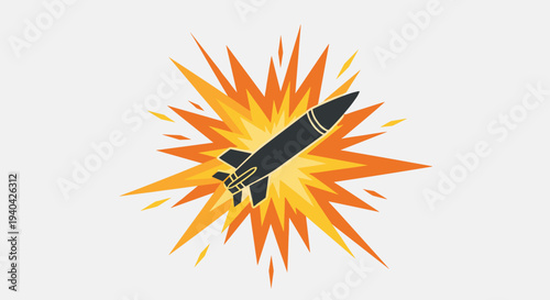 Rocket Launching with Explosion Effect.