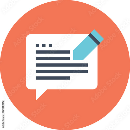 Modern speech bubbles flat line vector illustration icon design concept.