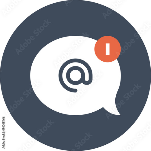 Modern speech bubbles flat line vector illustration icon design concept.