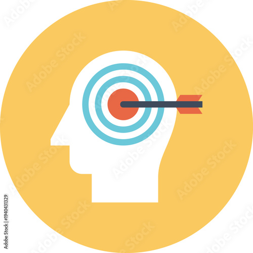 Modern aspirations flat line vector illustration icon design concept. Icon for mobile and web graphics. Flat symbol, logo creative concept. Simple and clean flat pictogram