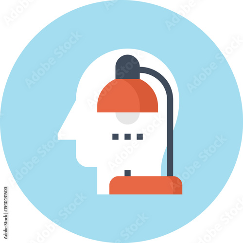 Modern overtime work flat line vector illustration icon design concept. Icon for mobile and web graphics. Flat symbol, logo creative concept. Simple and clean flat pictogram