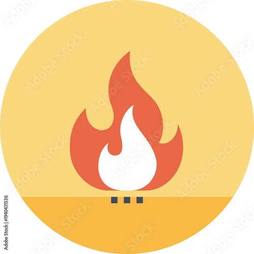 Modern fossil fuel flat line vector illustration icon design concept. Icon for mobile and web graphics. Flat symbol, logo creative concept. Simple and clean flat pictogram