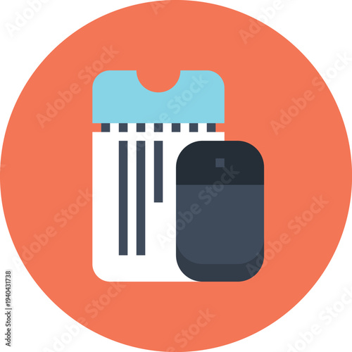 Modern online booking flat line vector illustration icon design concept. Icon for mobile and web graphics. Flat symbol, logo creative concept. Simple and clean flat pictogram